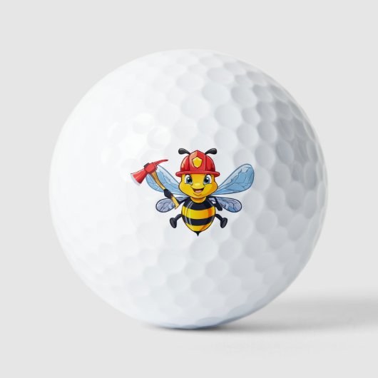 Balles De Golf Abeille pompier (Recto)