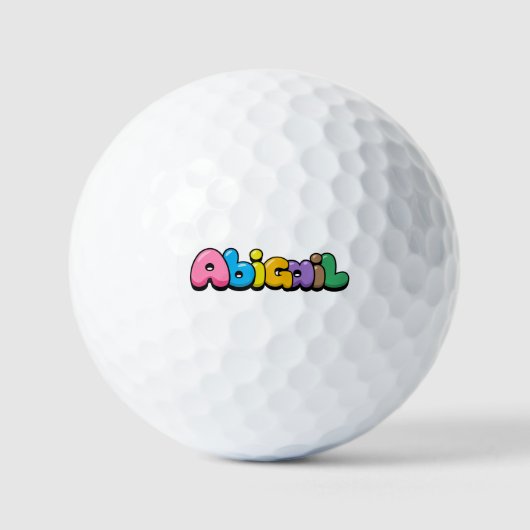 Balles De Golf Abigail (Recto)