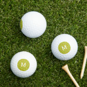 Balles De Golf Abstract geometric swirl retro lime pattern (Herbe in situ)