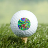 Balles De Golf Abstrait psychédélique rétro (T-shirt Insitu)