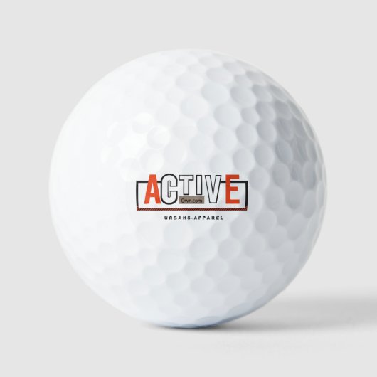 Balles De Golf Active Mode On – Stay Fit Stay Moving Design (Recto)