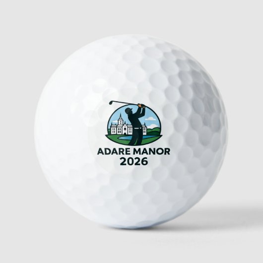 Balles De Golf Adare Manor 2026 (Recto)
