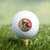 Balles De Golf Adorable Cute Calico Chat (T-shirt Insitu)