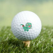 Balles De Golf Adorable Dinosaure Flying Avec Golf Club (T-shirt Insitu)