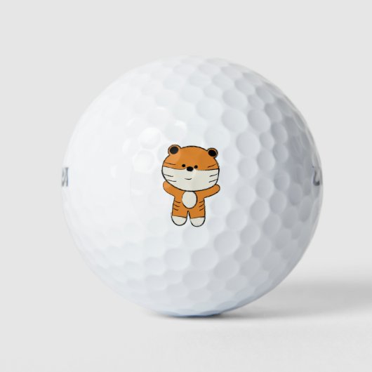 Balles De Golf adorable petit tigre (Devant)