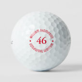 Balles De Golf Âge d'anniversaire Golfer-cadeau (Recto)