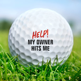 Balles De Golf Aide Mon Propriétaire Me Touche Golfing Phrase Drô