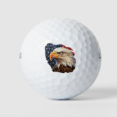 Balles De Golf Aigle à drapeau américain (Devant)