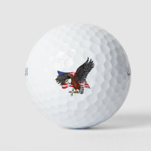Balles De Golf Aigle américain avec croix