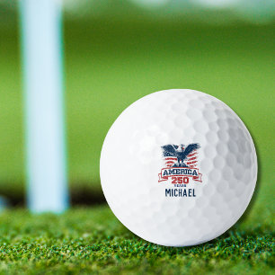 Balles De Golf Aigle américain patriotique Joyeux 250e anniversai