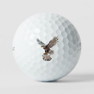 Balles De Golf "Aigle dans l'art de vol"