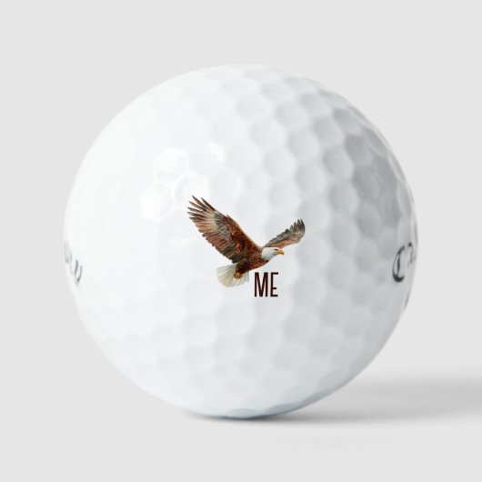 Balles De Golf Aigle monographique personnalisée (Recto)