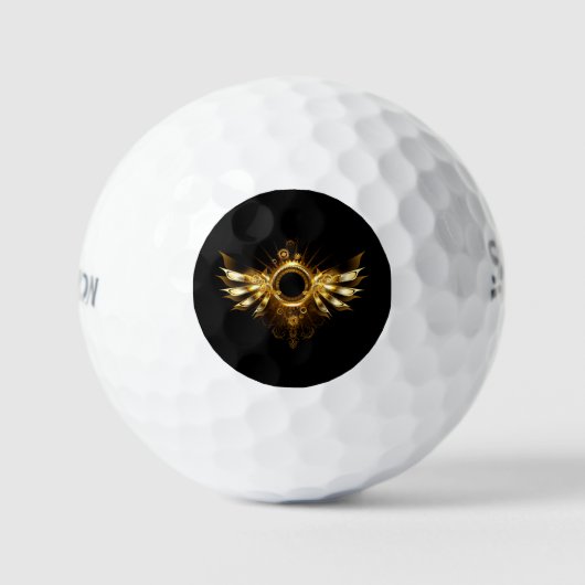Balles De Golf Ailes de Steampunk (Recto)