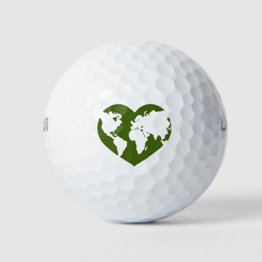 Balles De Golf Aimer la Terre (Devant)