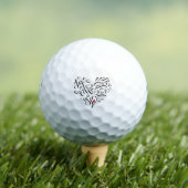 Balles De Golf Aimez La Vie Que Vous Vivez (T-shirt Insitu)