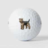 Balles De Golf Airedale (Devant)