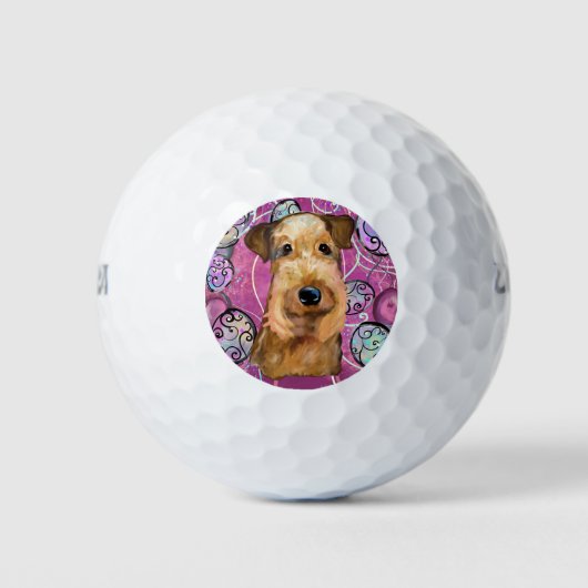 BALLES DE GOLF AIREDALE TERRIER (Devant)