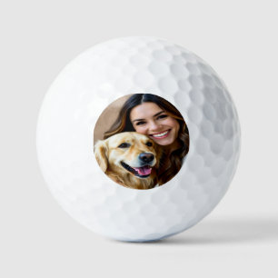 Balles De Golf Ajouter une photo de Retriever doré Personnaliser