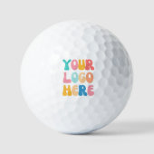 Balles De Golf Ajouter votre entreprise Logo Moderne Minimal Simp (Recto)