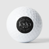 Balles De Golf Ajouter votre logo Entreprise Personnalisée Noir (Recto)