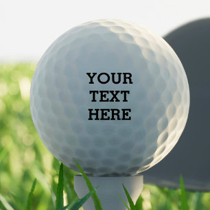 Balles De Golf Ajouter votre propre texte personnalisé ici noir e