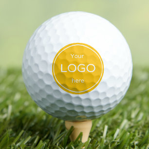 Balles De Golf Ajoutez le logo de votre entreprise golfing jaune