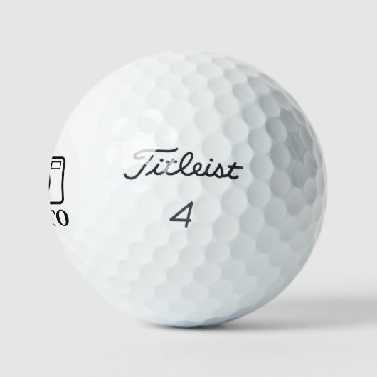 Balles De Golf Ajoutez une photo personnalisée Mariage Moderne Él (Logo)