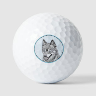Balles De Golf Alaskan Klee Kai Peinture - Cute Original Chien Ar
