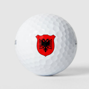 Balles De Golf Albanie Drapeau Grand Patriotique