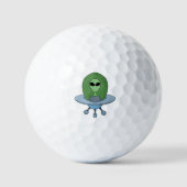 Balles De Golf Alien dans son petit vaisseau spatial (Recto)
