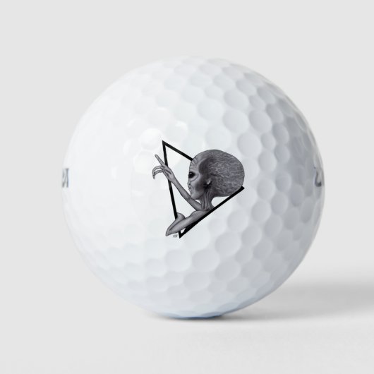 Balles De Golf Alien gris, la vérité est là (Devant)