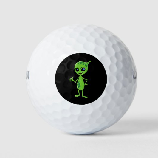 BALLES DE GOLF ALIEN "PETIT HOMME VERT" GOLF BALL (Devant)