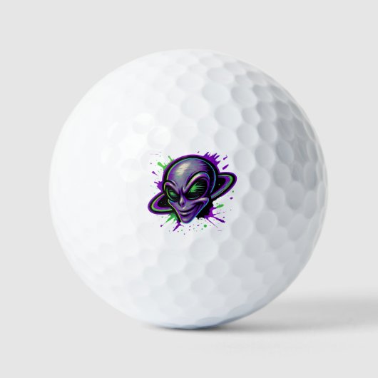Balles De Golf Alien Tir Méchant (Recto)