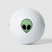 Balles De Golf Alien vert (Devant)