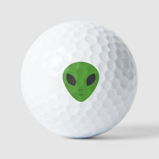 Balles De Golf Alien vert (Recto)