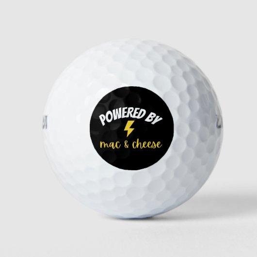 Balles De Golf Alimenté par Mac et fromage (Devant)