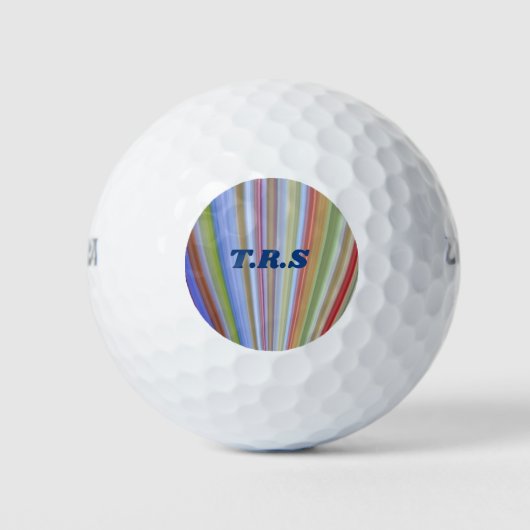 Balles De Golf Allée initiale rayée (Devant)