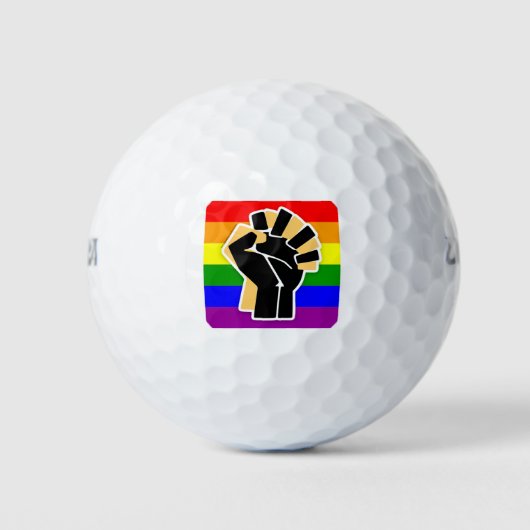 Balles De Golf Allée noire LGBTQ (Devant)