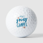 Balles De Golf Aller à la chapelle - Personnalisé mariage concept (Recto)