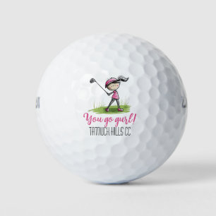 Balles De Golf "Allez Gurl !" Golf de la Ligue des femmes