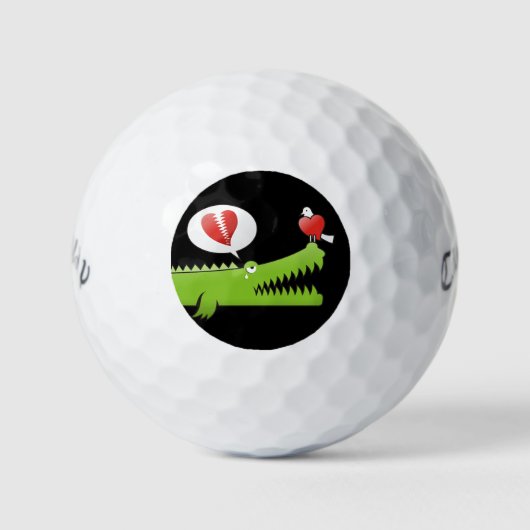 Balles De Golf Alligator en amour (Devant)