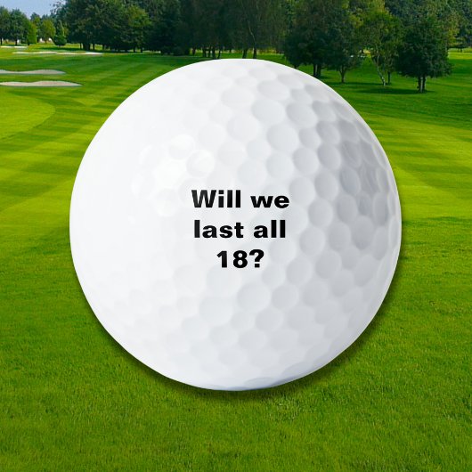 Balles De Golf Allons-nous tenir les 18 ?