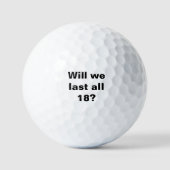 Balles De Golf Allons-nous tenir les 18 ? (Recto)