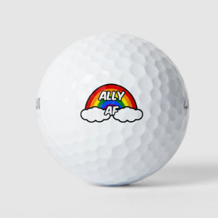 Balles De Golf Ally AF I - Drapeau LGBTQ Gay Trans Queer Pride