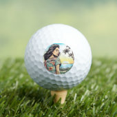 Balles De Golf Aloha Girl (T-shirt Insitu)