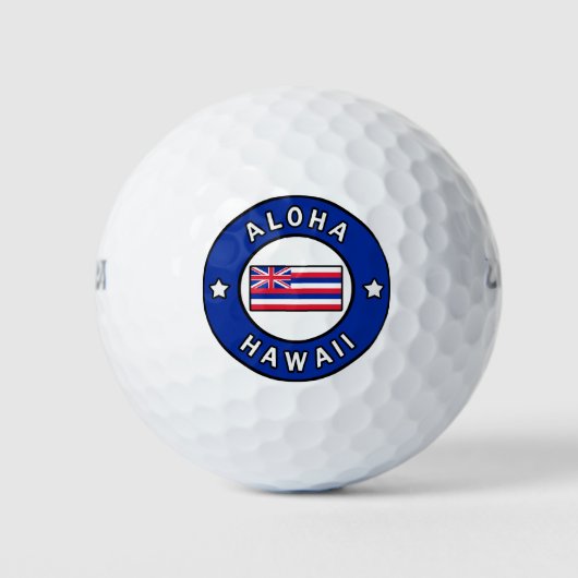 Balles De Golf Aloha Hawaii (Devant)