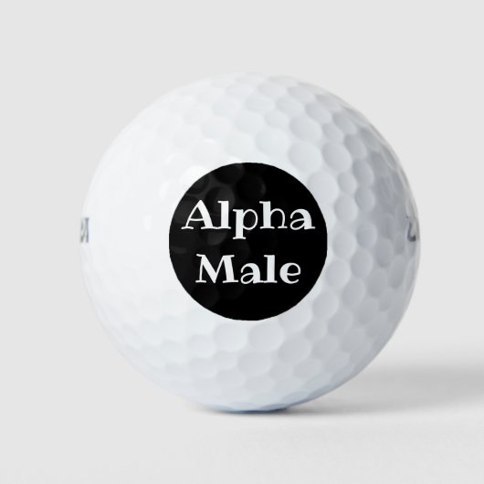 BALLES DE GOLF ALPHA MALE (Devant)