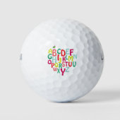 Balles De Golf Alphabet (Devant)