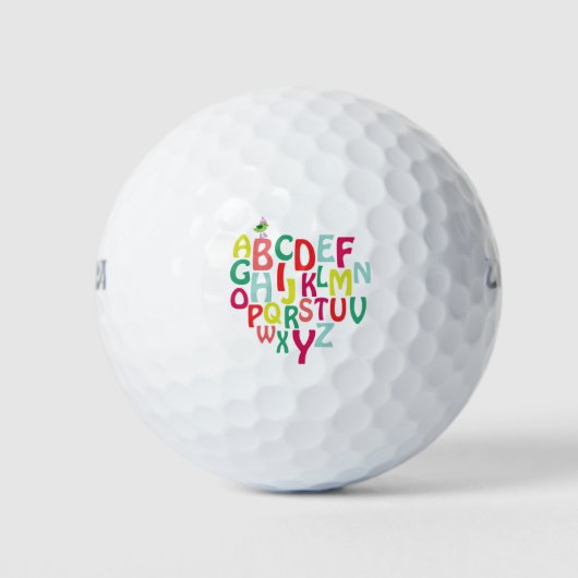 Balles De Golf Alphabet (Devant)