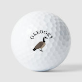 Balles De Golf Amateurs d'oiseaux Canada Oies Illustration person (Recto)